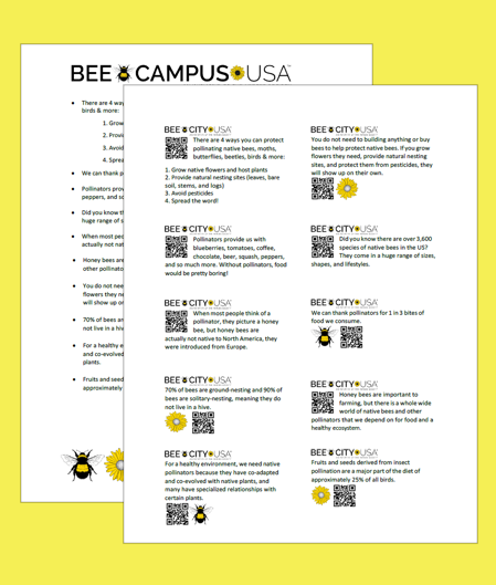 Image of two black and white documents on a yellow background.