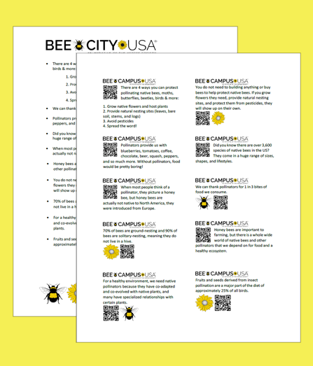 Image of two black and white documents on a yellow background.
